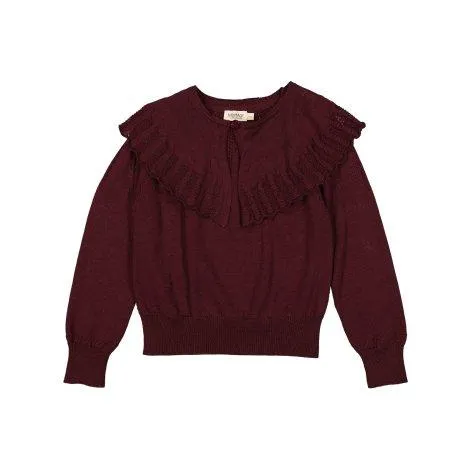 Pull en maille Thulla Deep Mulberry - MarMar Copenhagen