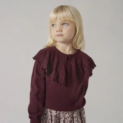 Knitted sweater Thulla Deep Mulberry - MarMar Copenhagen