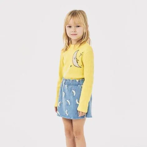 Beneath The Moon Yellow long sleeve shirt - Bobo Choses