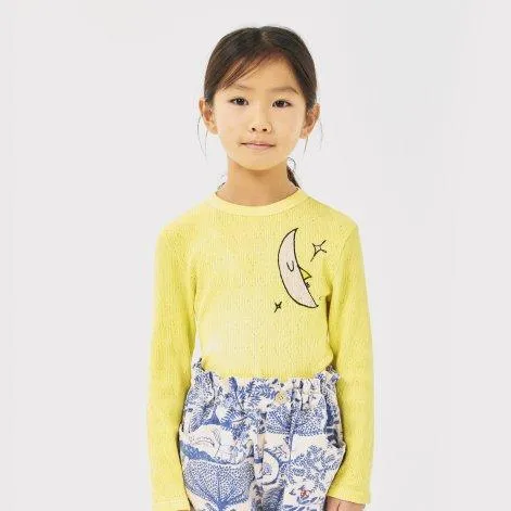 Beneath The Moon Yellow long sleeve shirt - Bobo Choses