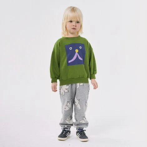 Funny Face Olive sweatshirt - Bobo Choses