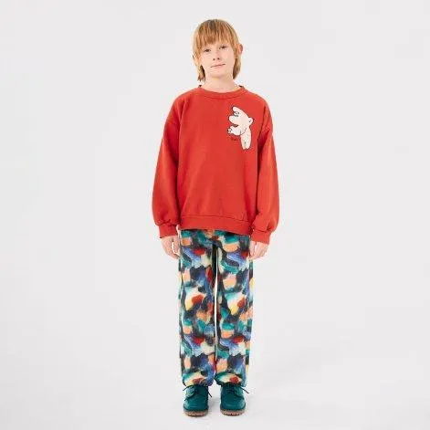 Sweatshirt Freedom Bird Red - Bobo Choses