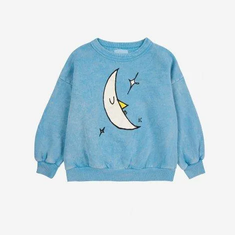 Sweatshirt Beneath The Moon Light Blue - Bobo Choses