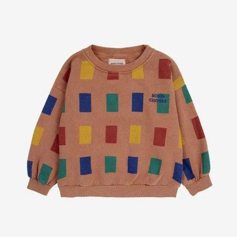 Sweatshirt Color Game all over Brown - Bobo Choses