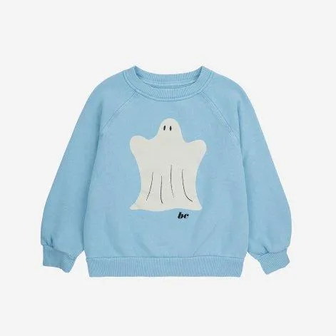 Sweat-shirt Funny Ghost Light Blue - Bobo Choses