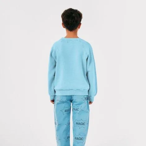 Sweatshirt Funny Ghost Light Blue - Bobo Choses