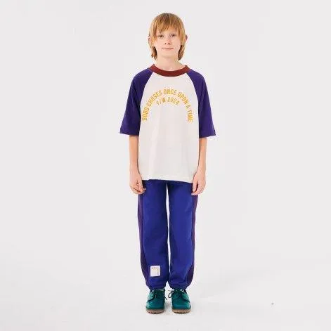 Jogging pants Color Block Blue - Bobo Choses