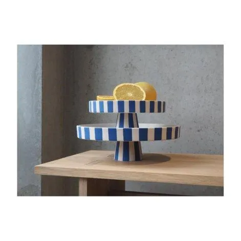 Coupelle décorative Toppu Tray Ø 27 cm, bleu/blanc - OYOY