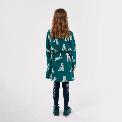 Robe Magic Shoes All Over vert foncé - Bobo Choses