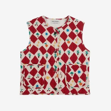 Vest Harlequin All Over Red - Bobo Choses