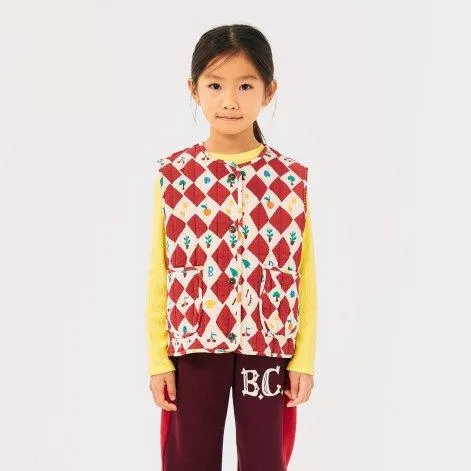 Gilet Harlequin All Over Red - Bobo Choses