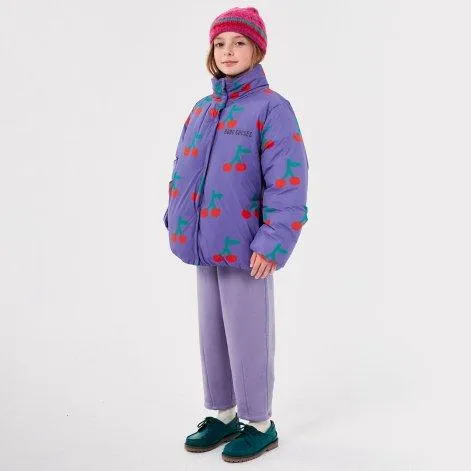 Jacke Bobo Cherry All Over Lavender - Bobo Choses