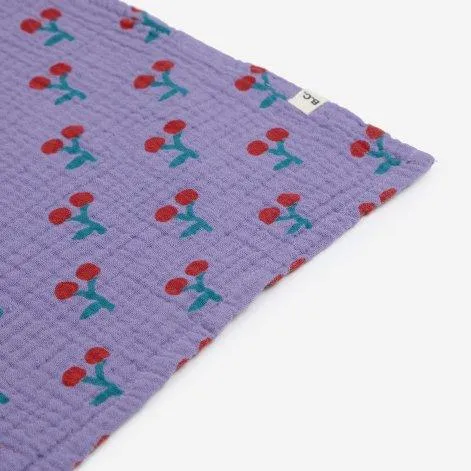 Foulard en mousseline Cherry All Over Purple - Bobo Choses