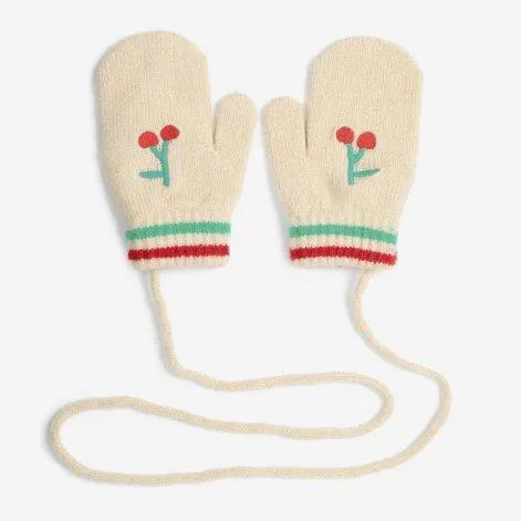 Baby mittens Cherry Offwhite - Bobo Choses