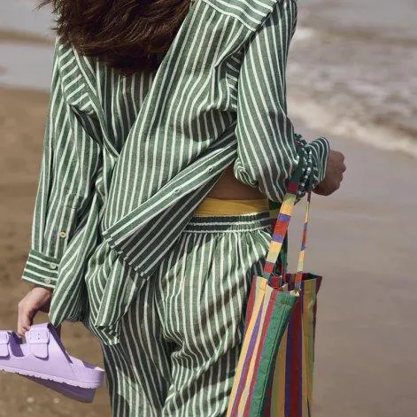 Striped pajama top Green - Kahani Dor