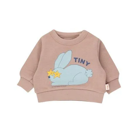 Baby Sweatshirt Rabbit Taupe - tinycottons