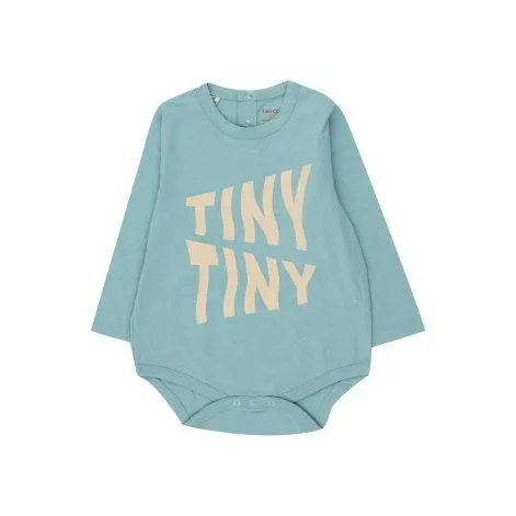 Baby Body Tiny Waves Warm Blue - tinycottons