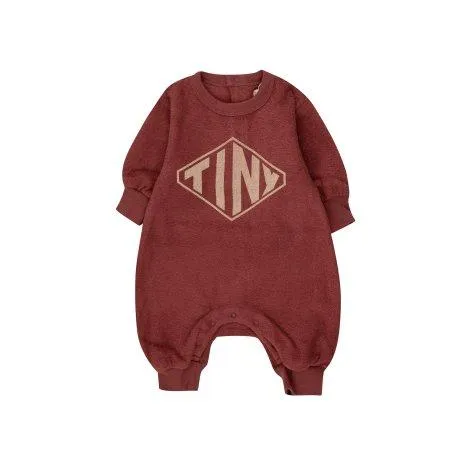 Baby one-piece Diamond Tiny Burgundy - tinycottons