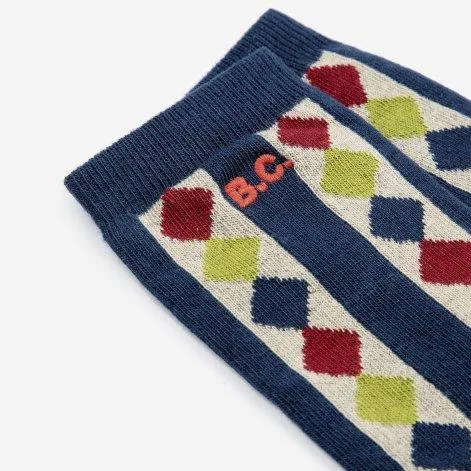 Socks Fairy Dog and Diamonds Multicolor - Bobo Choses