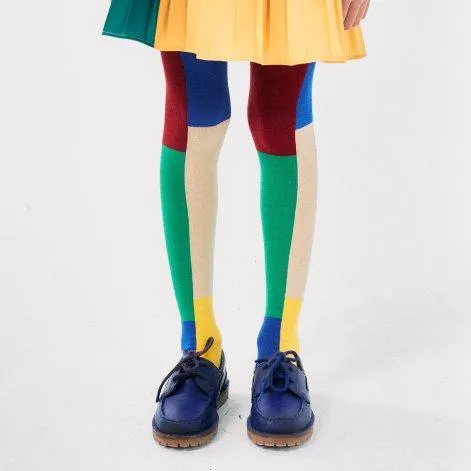 Strumpfhosen Color Block Multicolor - Bobo Choses