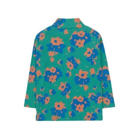 Langarmshirt Flowers Deep Green - tinycottons