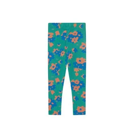 Pants Flowers Deep Green - tinycottons