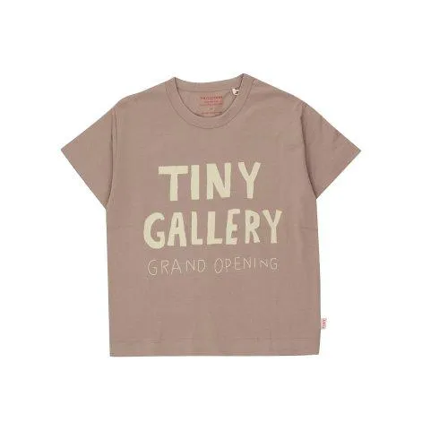 T-shirt Tiny Gallery Taupe - tinycottons