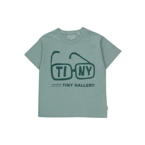 T-Shirt Tiny Glasses Dark Pistachio - tinycottons