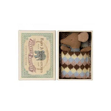 Baby mouse Sleepy Wakey matchbox blue - Maileg