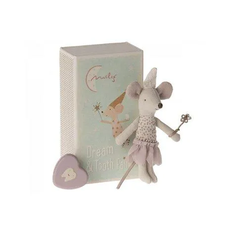 Tooth fairy mouse little sister in a matchbox - Maileg