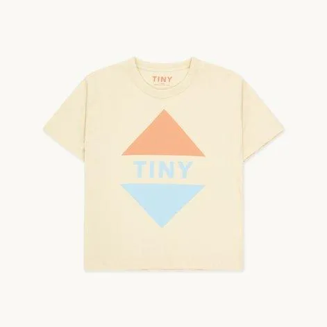 T-shirt Tiny Triangle Ivory - tinycottons