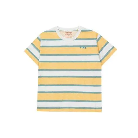 T-shirt Stripes Light Cream Eggnog - tinycottons