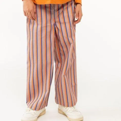 Striped taupe trousers - tinycottons