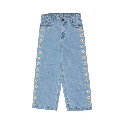 Jeans Daisies Straight Light Wash Denim - tinycottons