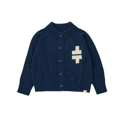 Veste en tricot Raglan Navy - tinycottons