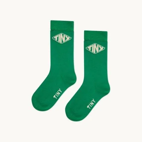 Tiny Diamond Deep Green socks - tinycottons