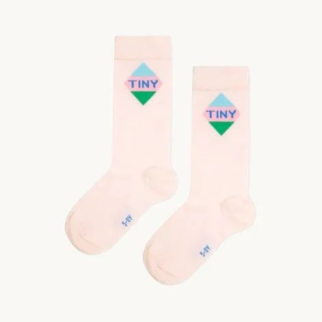 Chaussettes Triangle Tiny Soft Pink - tinycottons