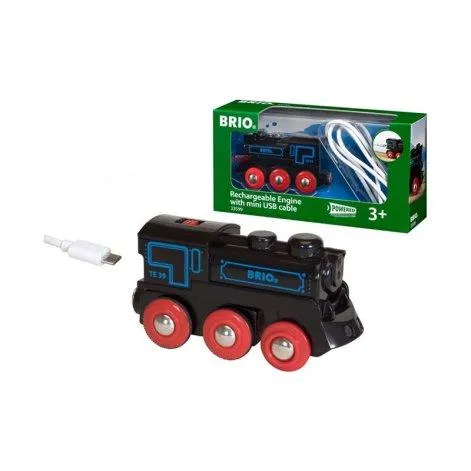 Locomotive à batterie noire avec mini-USB - BRIO