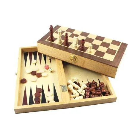 Spielset Schach/Dame/Backgammon - Weible Spiele