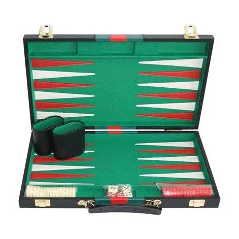 Backgammon Koffer schwarz - Weible Spiele