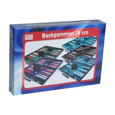 Coffret Backgammon bleu rouge - Weible Spiele