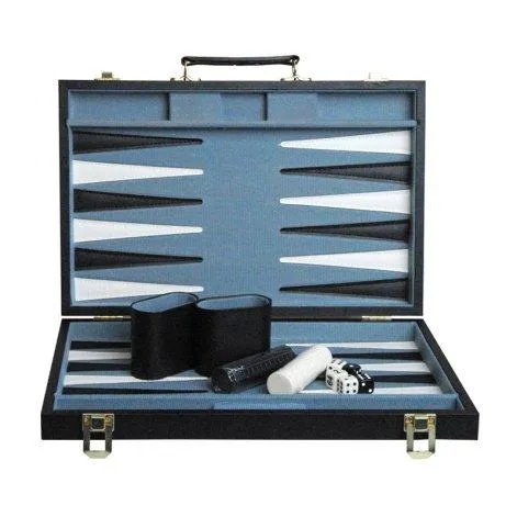 Backgammon Koffer schwarz - Weible Spiele