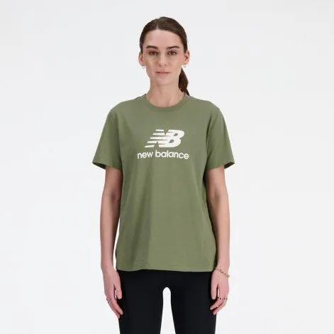 T-Shirt Sport Essentials Jersey Logo Dark Olivine - New Balance