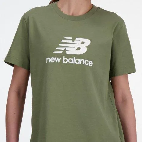 T-Shirt Sport Essentials Jersey Logo Dark Olivine - New Balance