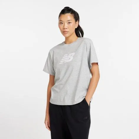 T-shirt Sport Jersey Relaxed Logo Gris Athlétique - New Balance