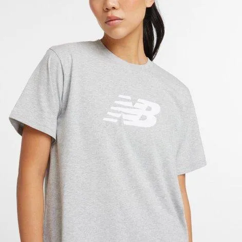 T-shirt Sport Jersey Relaxed Logo Gris Athlétique - New Balance