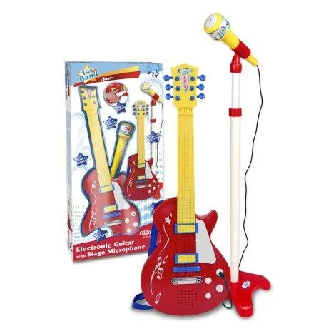 Bontempi Rockgitarre mit Standmikrofon-Verstärker - Bontempi