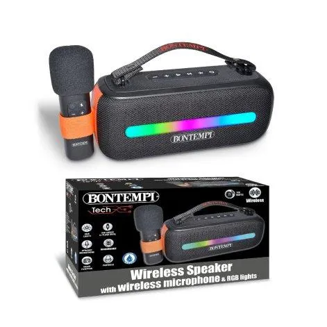 Bontempi Haut-parleur sans fil avec microphone 140W - Bontempi