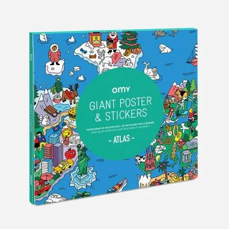 Poster & sticker Atlas Cherche & trouve - OMY