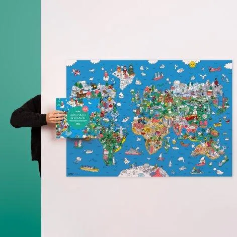 Poster & sticker Atlas Cherche & trouve - OMY